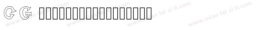 CG triumvirate字体转换